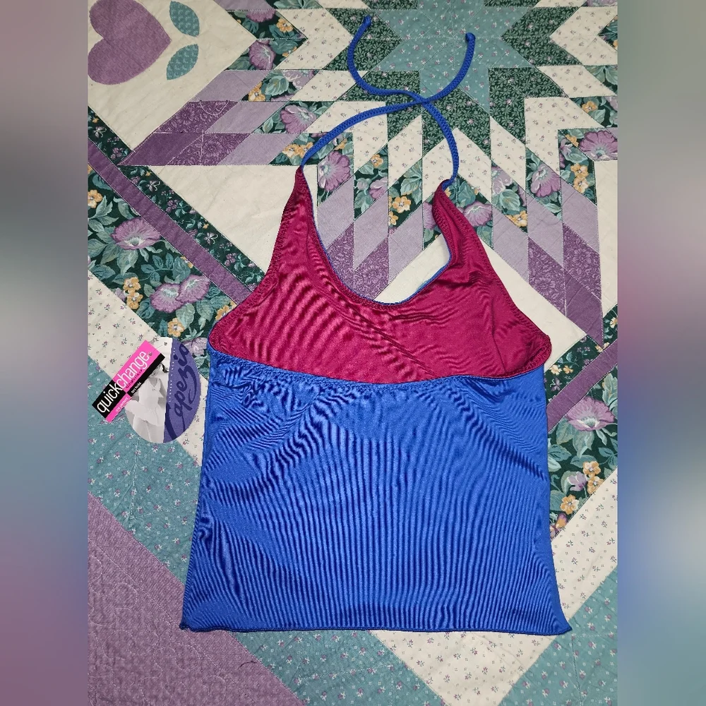 NWT Capezio Reversible Halter Top Size Large